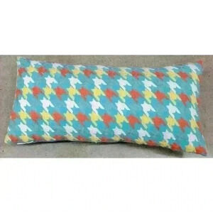 2-Teal Multicolor Lumbar Pillows